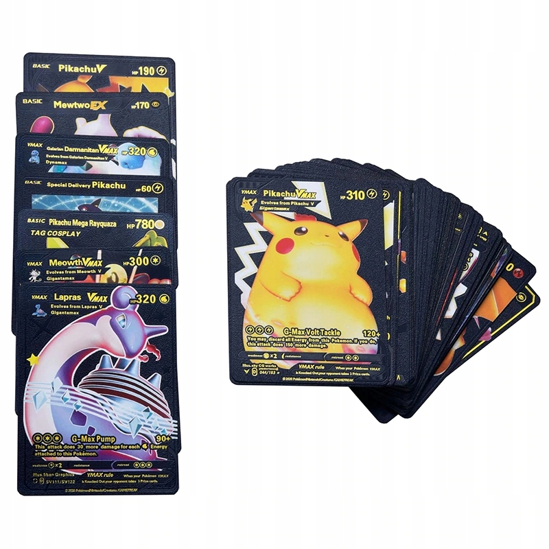 

Karty Pokemon Czarne Vmax Gx 55 Kart Talia