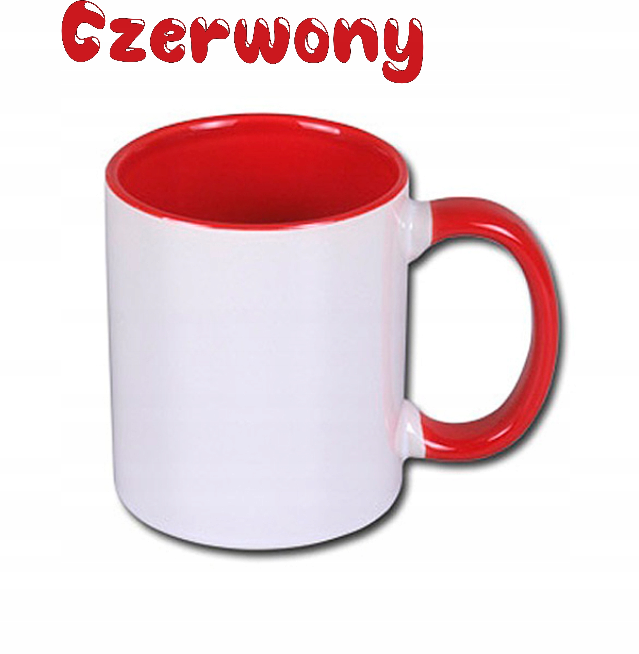 

Dopłata Kubek Kolorowe wnętrze i ucho Czerwony