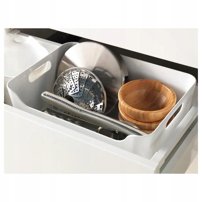 IKEA VARIERA pudełko, pojemnik biały połysk 34x24 Kod producenta 70177255