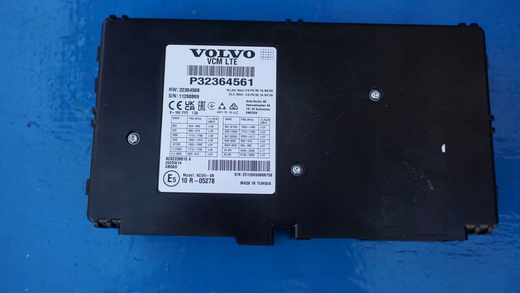 VOLVO S60 V60 XC40 - modulo VCM 32364561