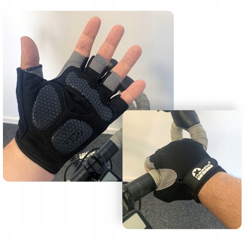 Rękawiczki rowerowe na rower gel Majestic Sport L Marka Majestic Sport