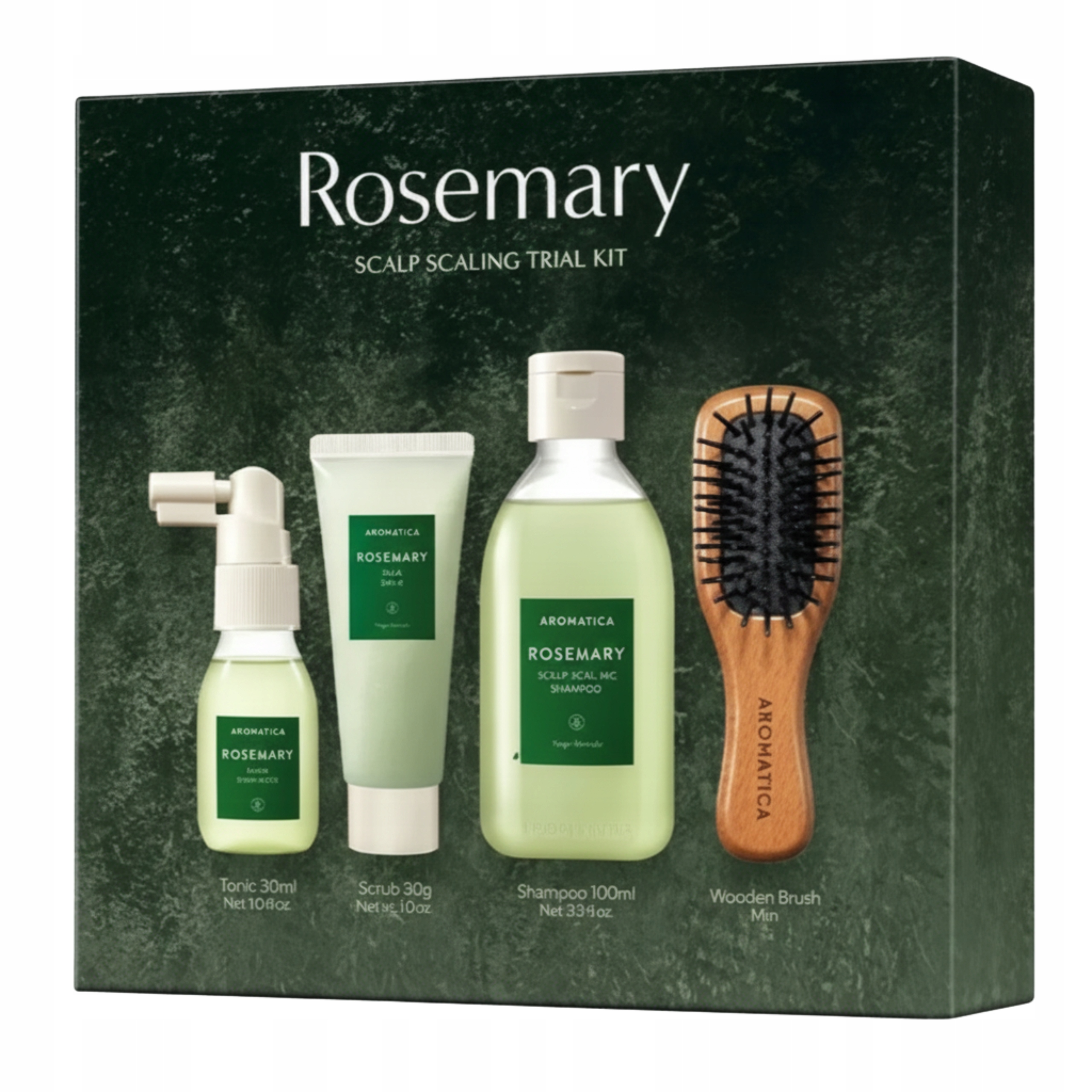 Dárková Sada pro péči o vlasy Aromatica Rosemary 4 díly. Mini Set