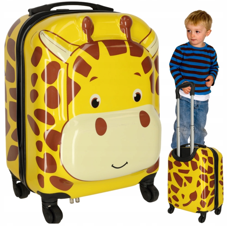 Walizka Podróżna Dla Dzieci Kabinowa Bagaż Podręczny Na Kółkach Żyrafa