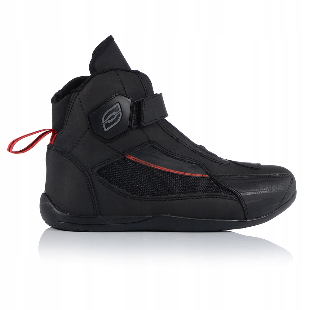 BUTY MOTOCYKLOWE MĘSKIE OZONE LETNIE KRÓTKIE SKÓRZANE MESH CZARNE Producent Ozone