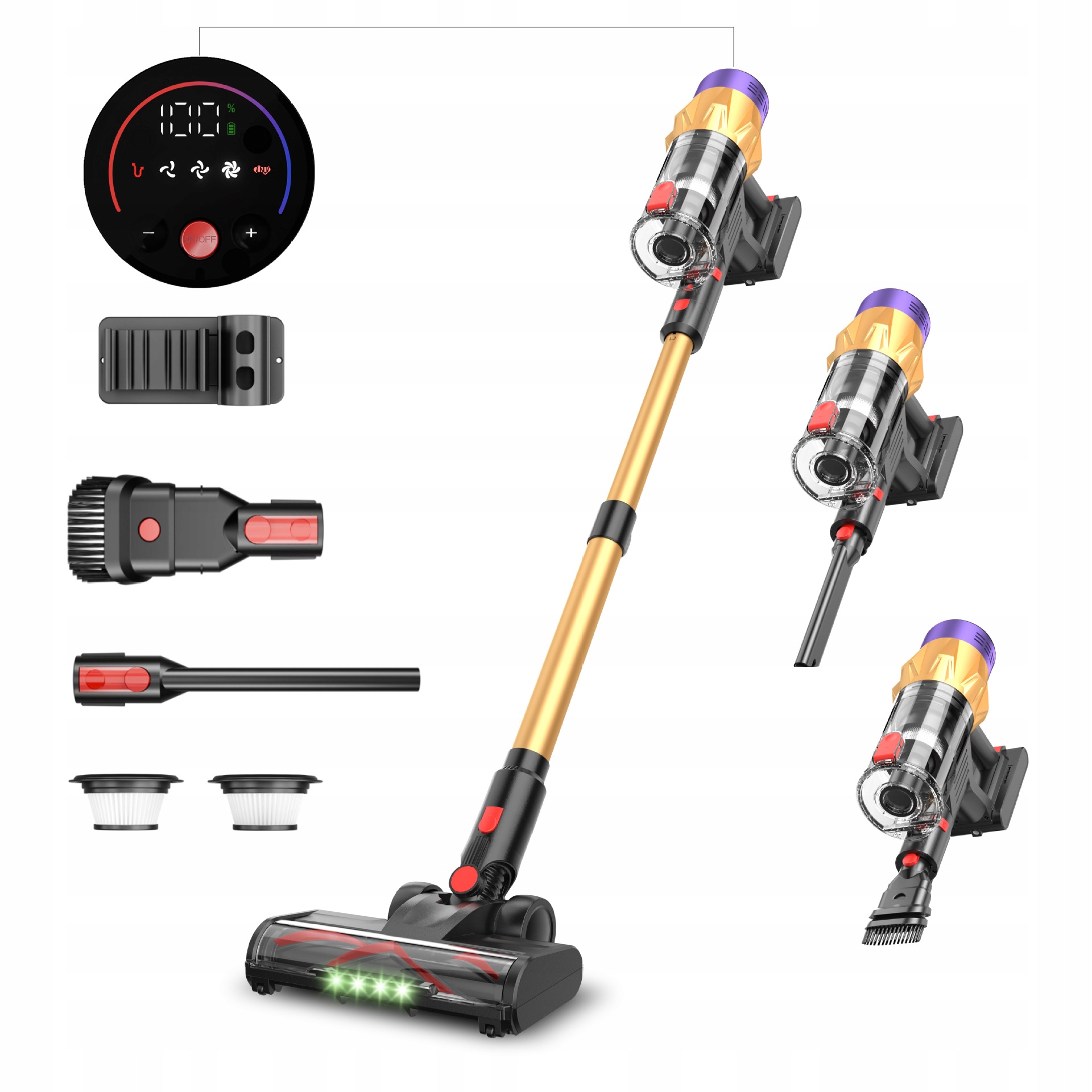 Ruční bezdrátový vysavač Blossom V18 50000PA 550W pro domácnost a auto