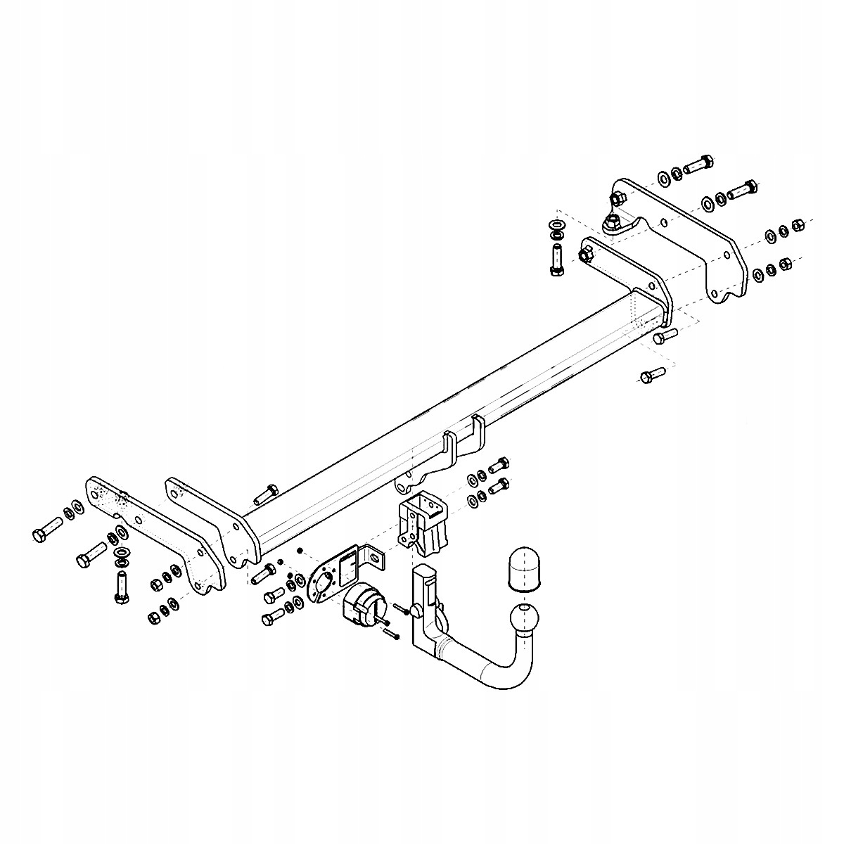 Hak holowniczy Wypinany do Ford Edge II 2 SUV od 15 MODUŁ 13 PIN GRATIS Producent Steinhof