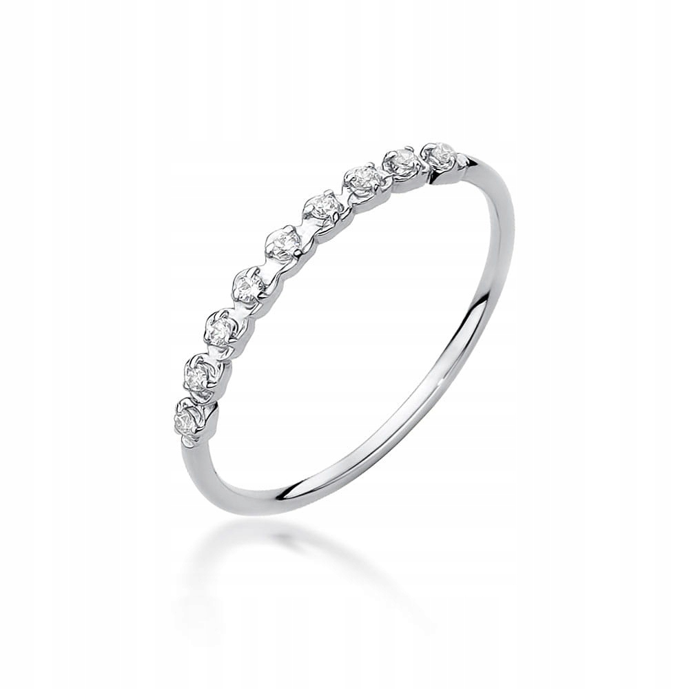 

Pierścionek Z Białego Złota Z Brylantami 0,045ct