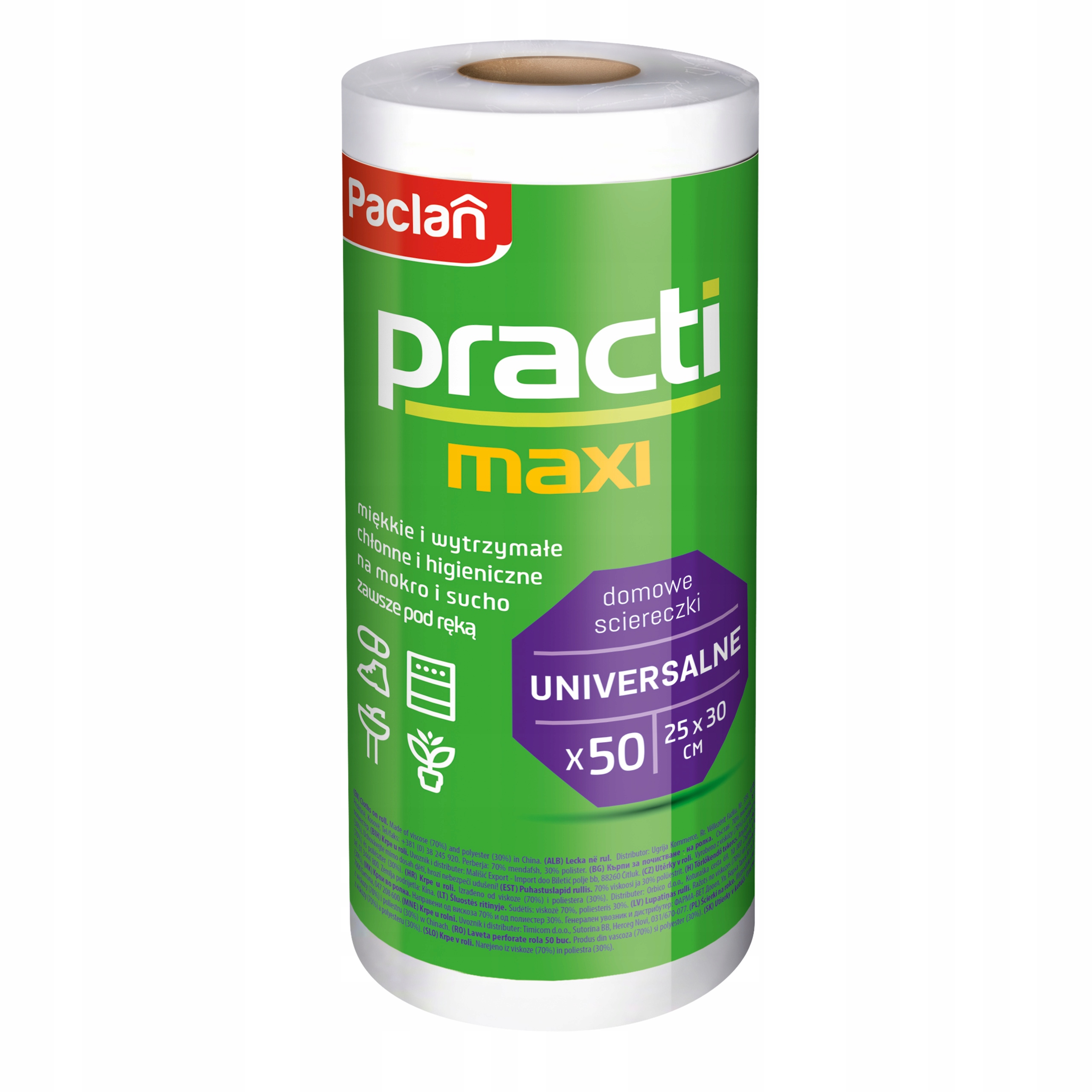 

Paclan Practi Maxi ścierki na rolce 50 szt.