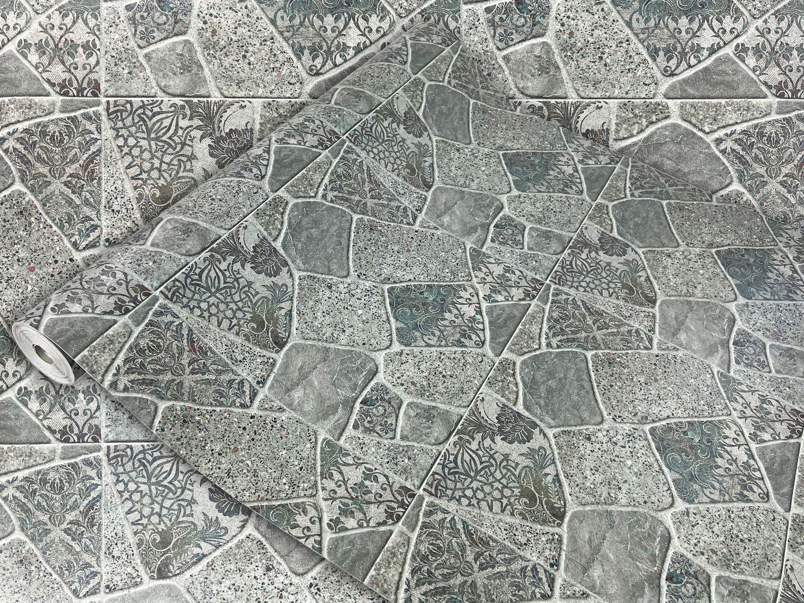 Dýha na nábytek Kámen Vintage Šedá Fólie Dekorativní Pvc 67,5 cm