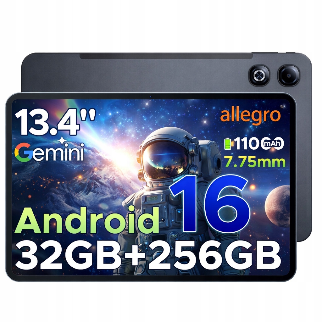 Doogee TABG6MAX Android16 Tablet 13.4“FHD 11000mAh 32+256GB 4G LTE/sivý