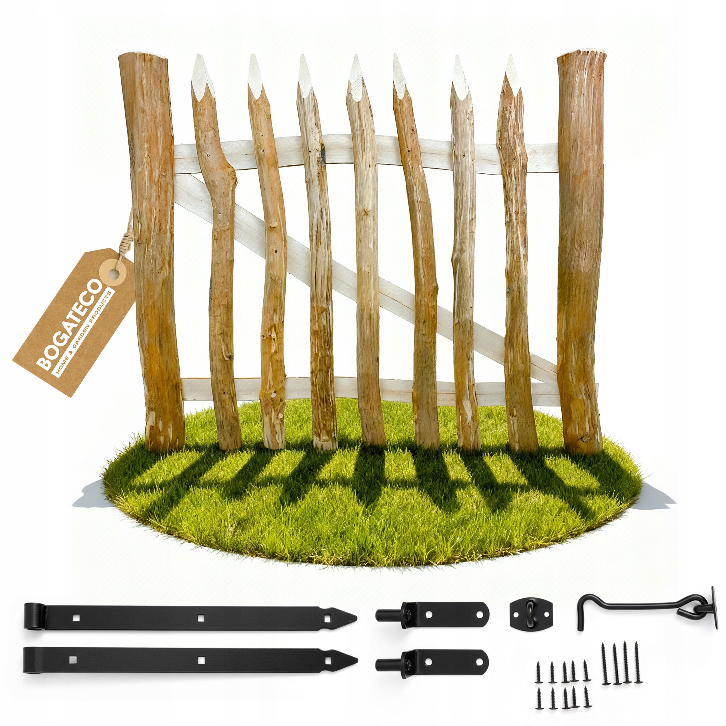 Leštící Furtka 70x100cm Pravá Dřevěná Zahradní Tyčová Branka