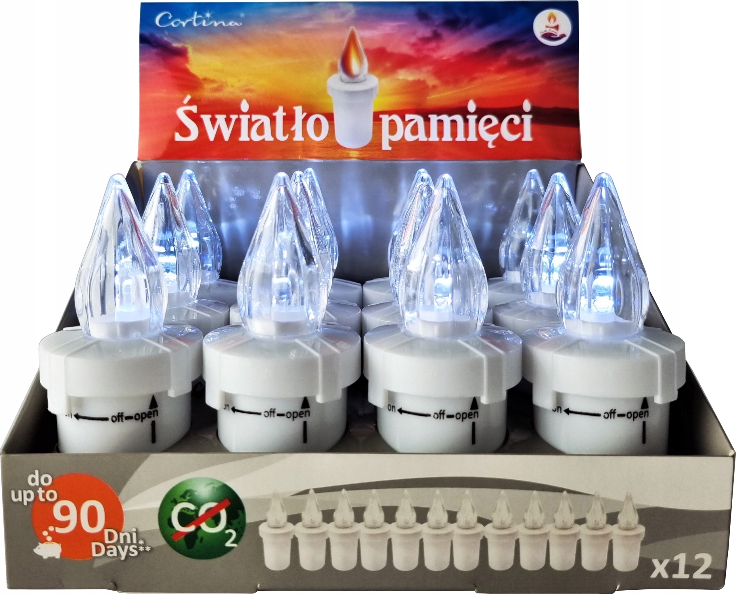 

Wkłady Elektryczne Led Cortina Memor Biały 12 Szt
