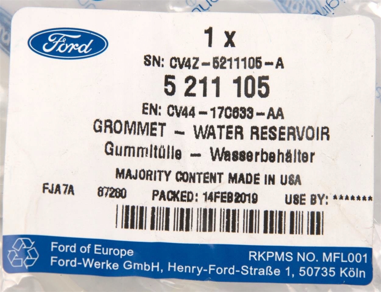 USZCZELKA ZBIORNIKA SPRYSKIWACZY MUSTANG 17- Typ samochodu Samochody osobowe