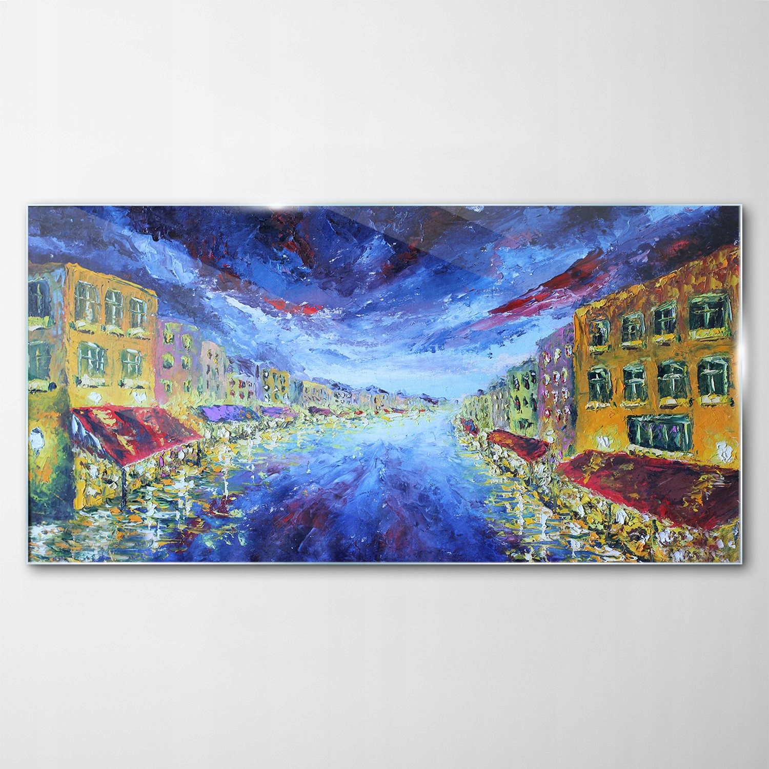 

Obraz na Szkle Dekor Krajobraz Miasto Noc 140x70