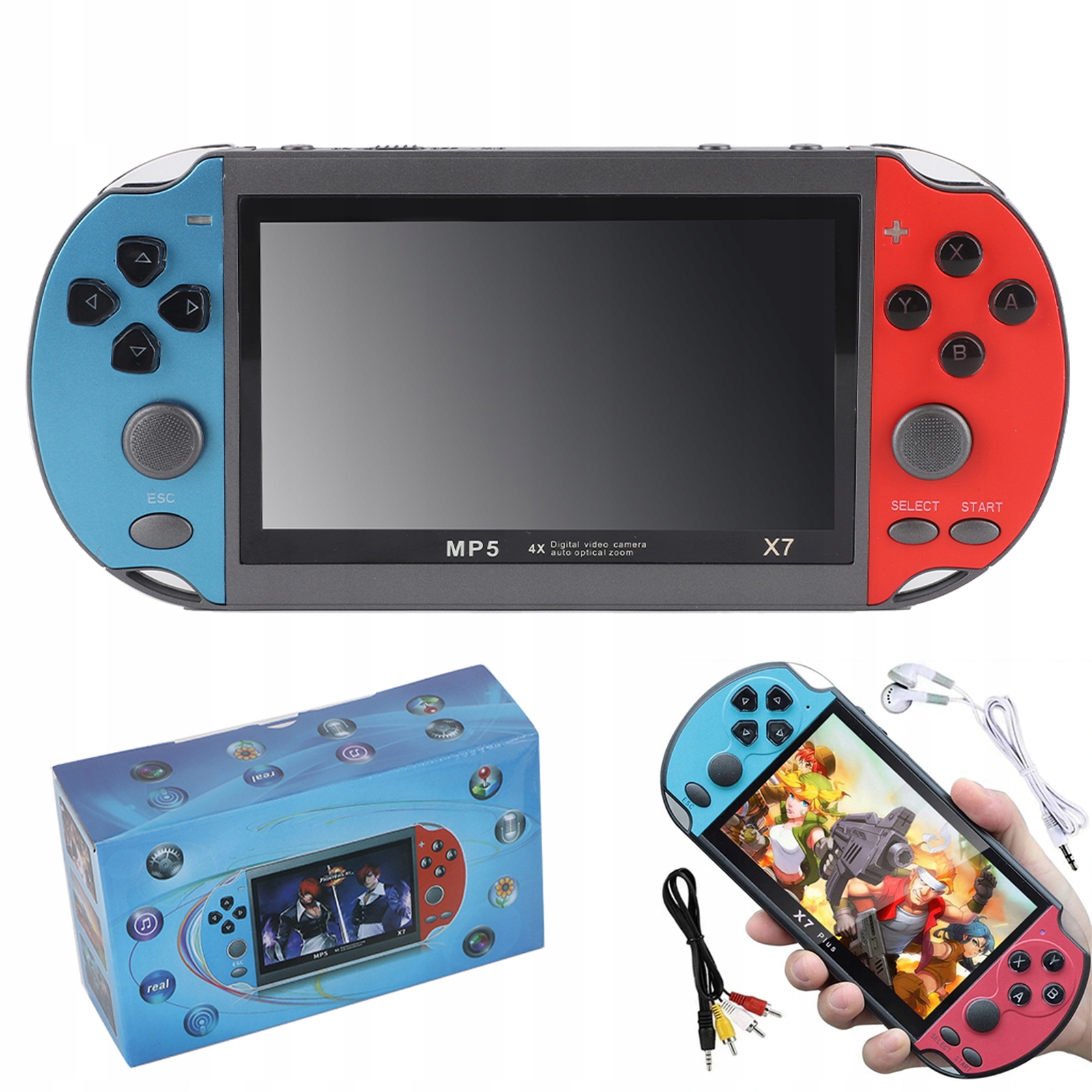 Konsola Przenośna do Gier X7 Dużo Gier Pamięć 8G