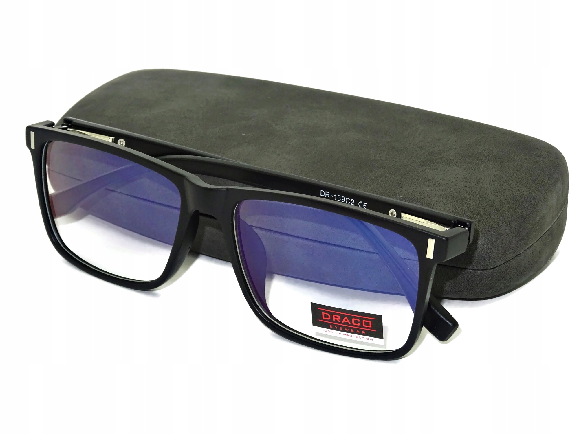 

Okulary Zerówki Męskie Nerdy Antyrefleksyjne