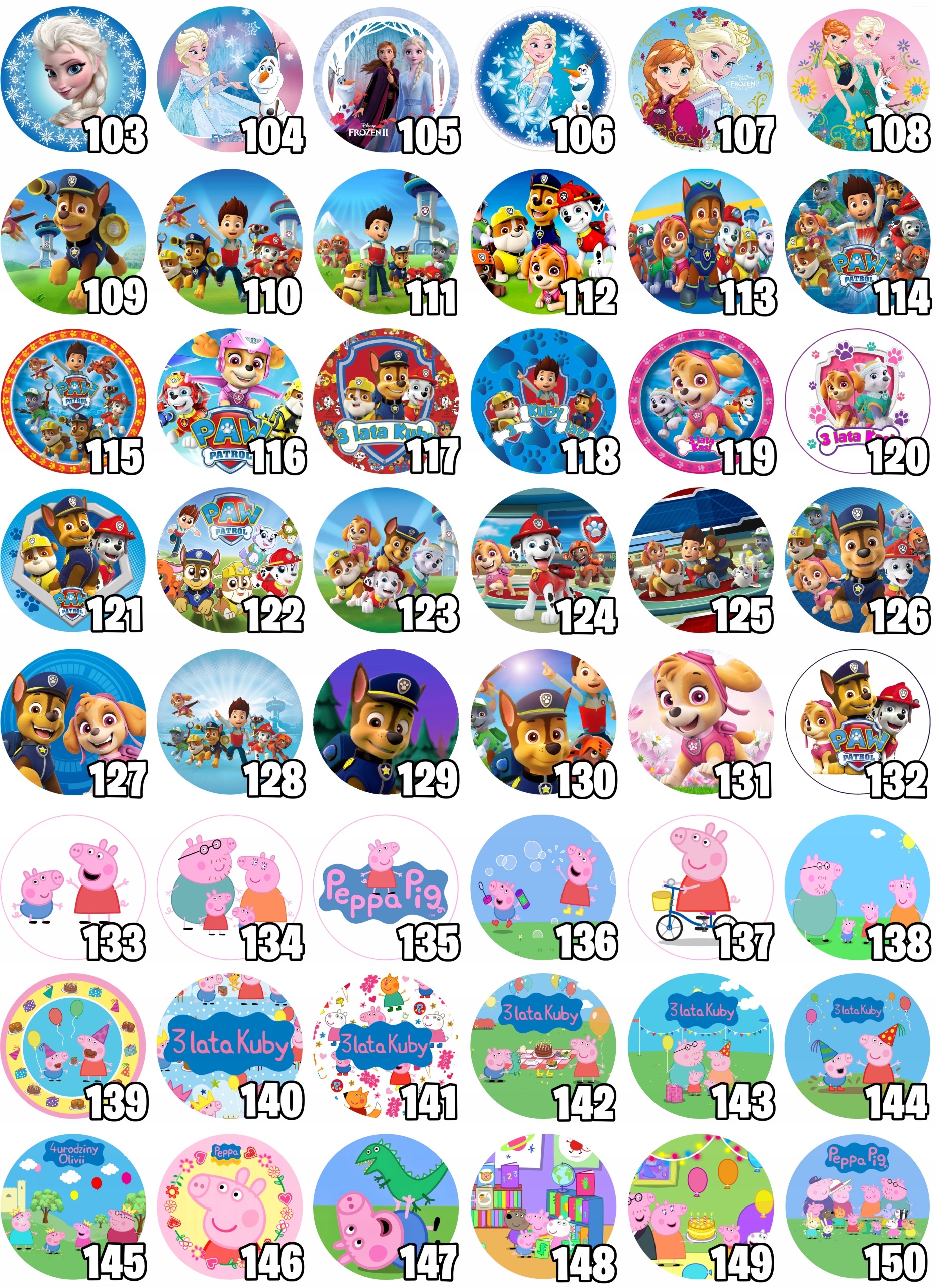 Opłatek na tort Shrek WIELE WZORÓW + gratis tekst Rodzaj ozdoby waflowe