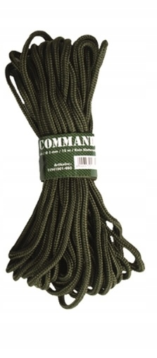 Mil-Tec Lina Commando Sail 5mm 15m Oliwkowy