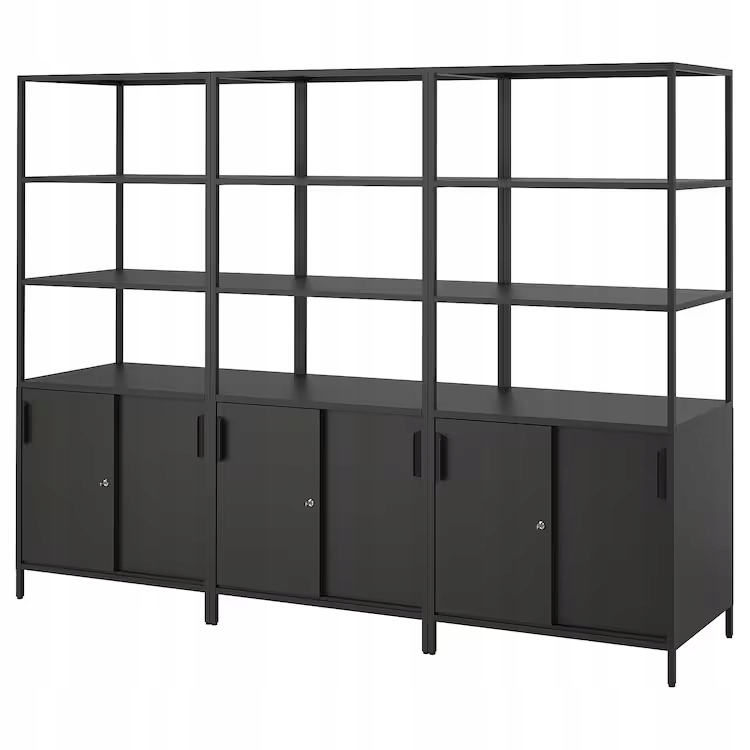 Kombinacja szafek IKEA TROTTEN kolor antracyt