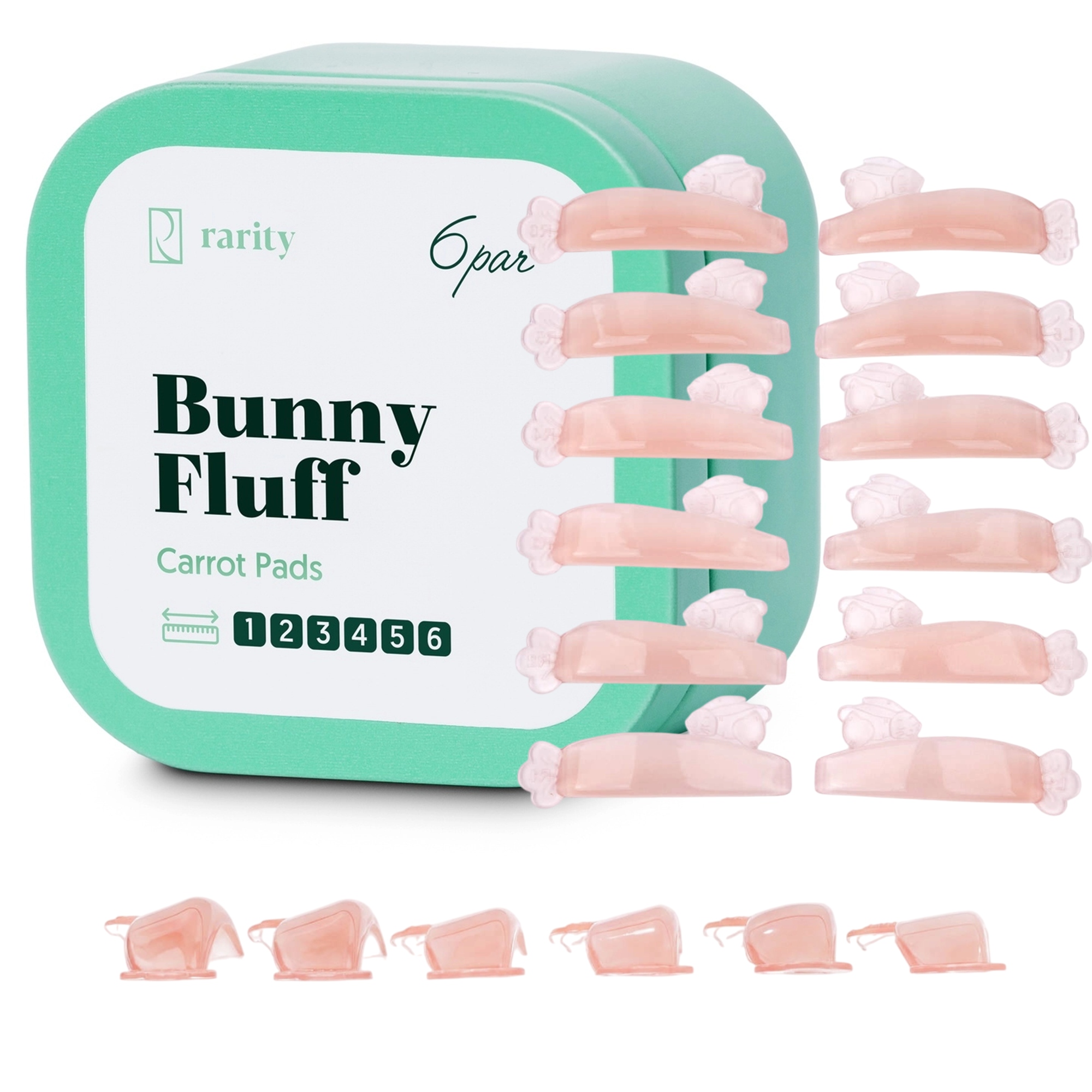 Silikonové válečky Králíčci pro laminování Liftingu Řas 6 párů