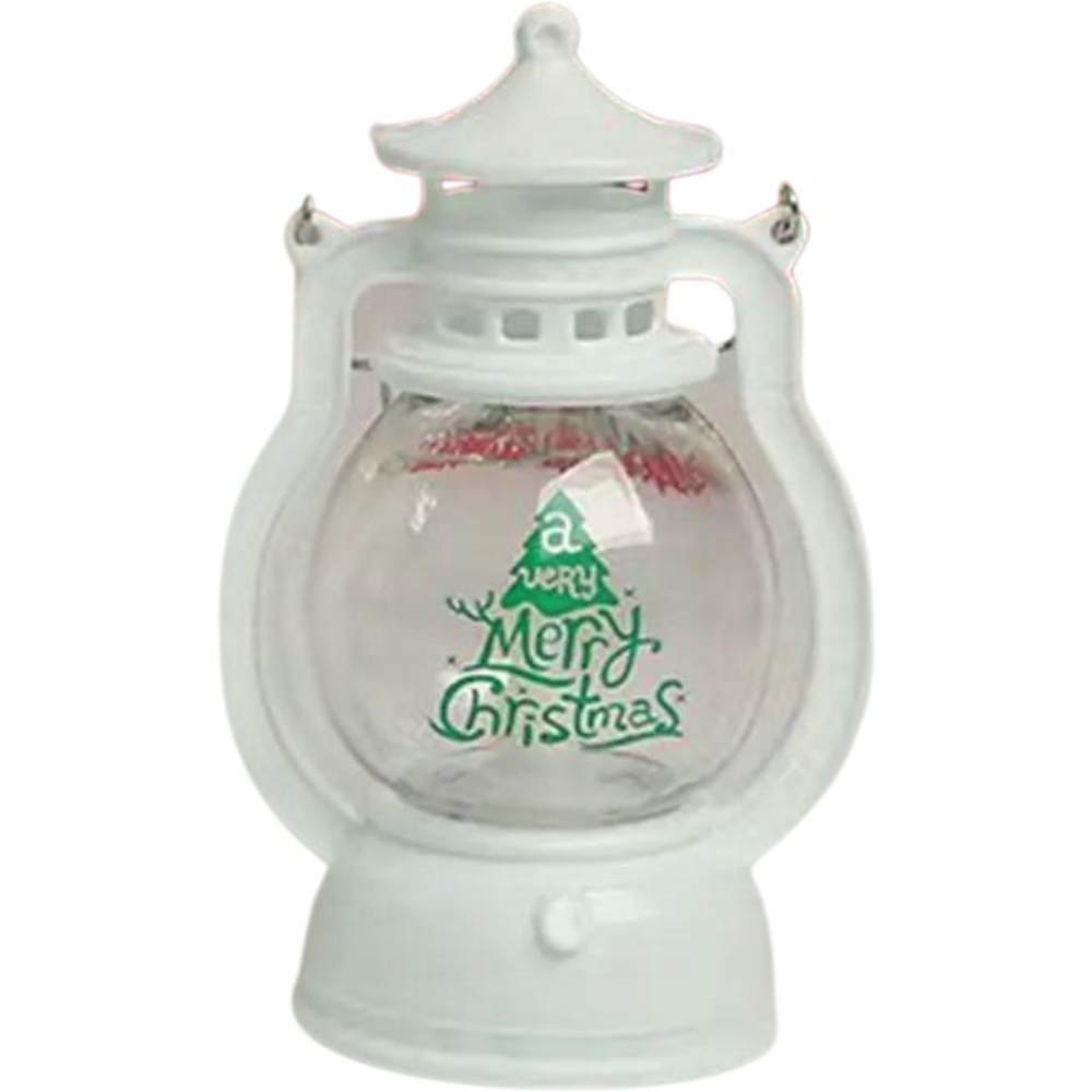 LAMPION LED 12,6 CM MERRY CHRISTMAS ŚWIECZNIK DEKORACJA OZDOBA LATARENKA