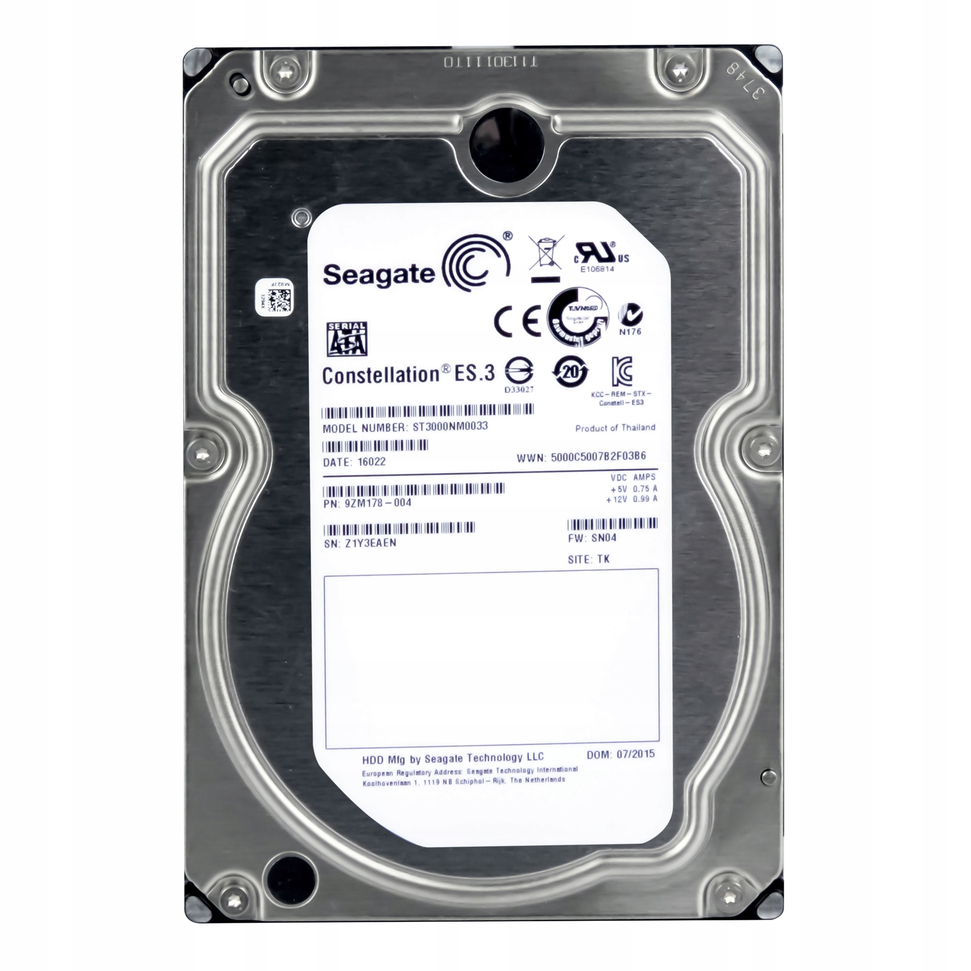 

Seagate 3TB 7.2K 128MB Sata III 3.5'' ST3000NM0033