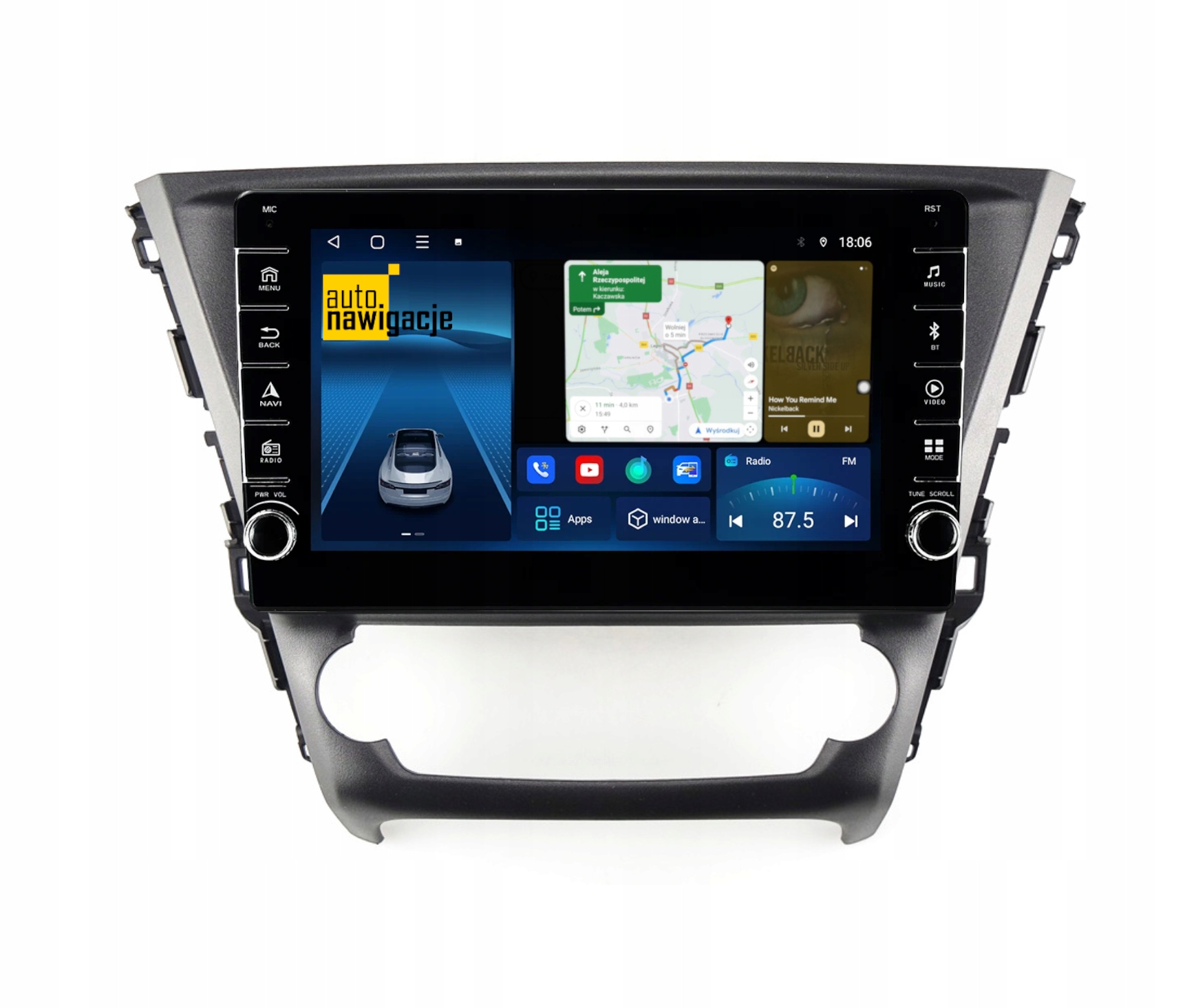 Radio Nawigacja Gps Toyota Avensis 2015-2018 Android