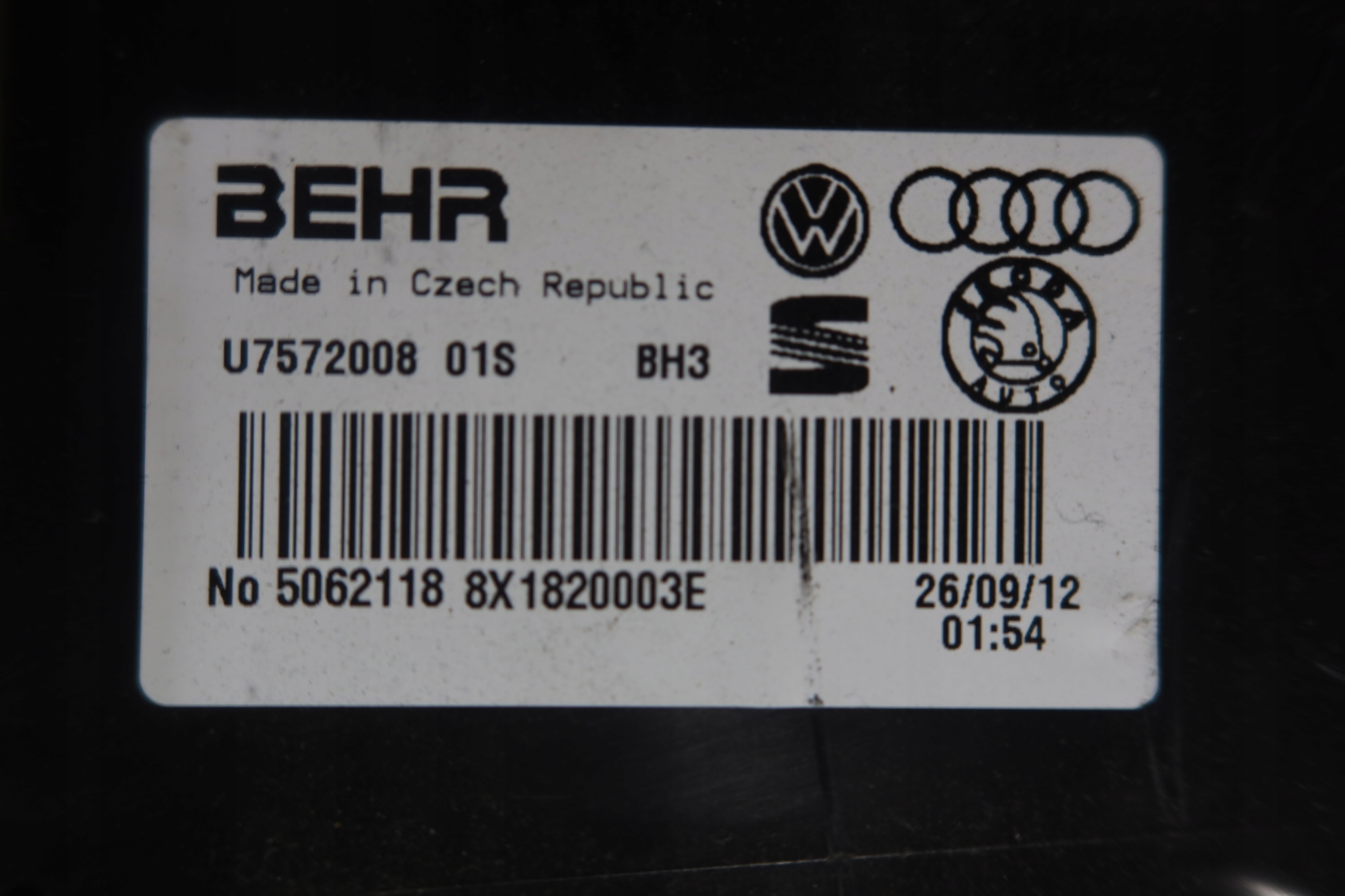 радиатор отопителя с . 8X1820003E Audi A1 1,2B