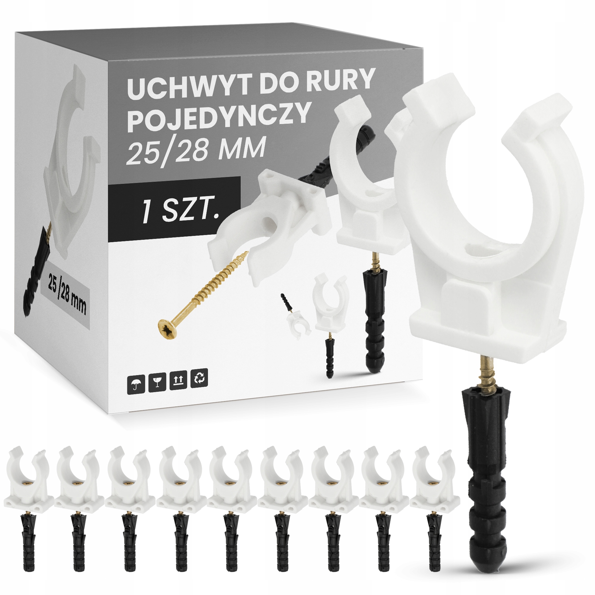 

Uchwyt Rury Rur Miedzianej Pojedynczy 25-28 mm