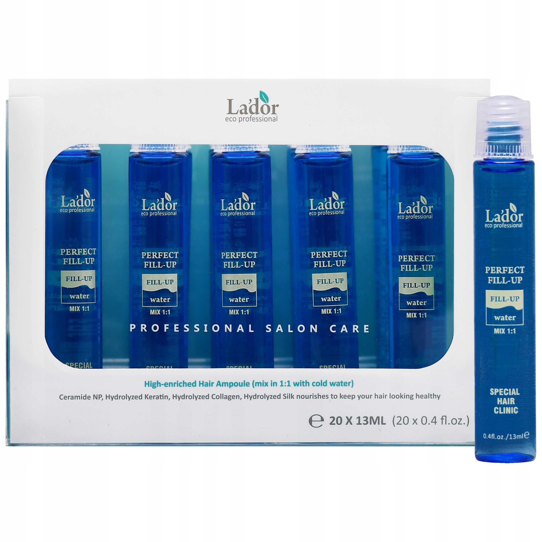 La'dor ampułki do włosów zniszczonych keratyna ceramidy kompleks 20x13ml