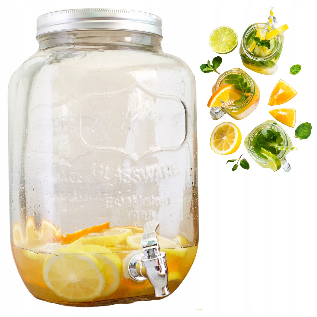 

Nalewak Słoik Z Kranikiem 4L Lemoniada Napoje Duży