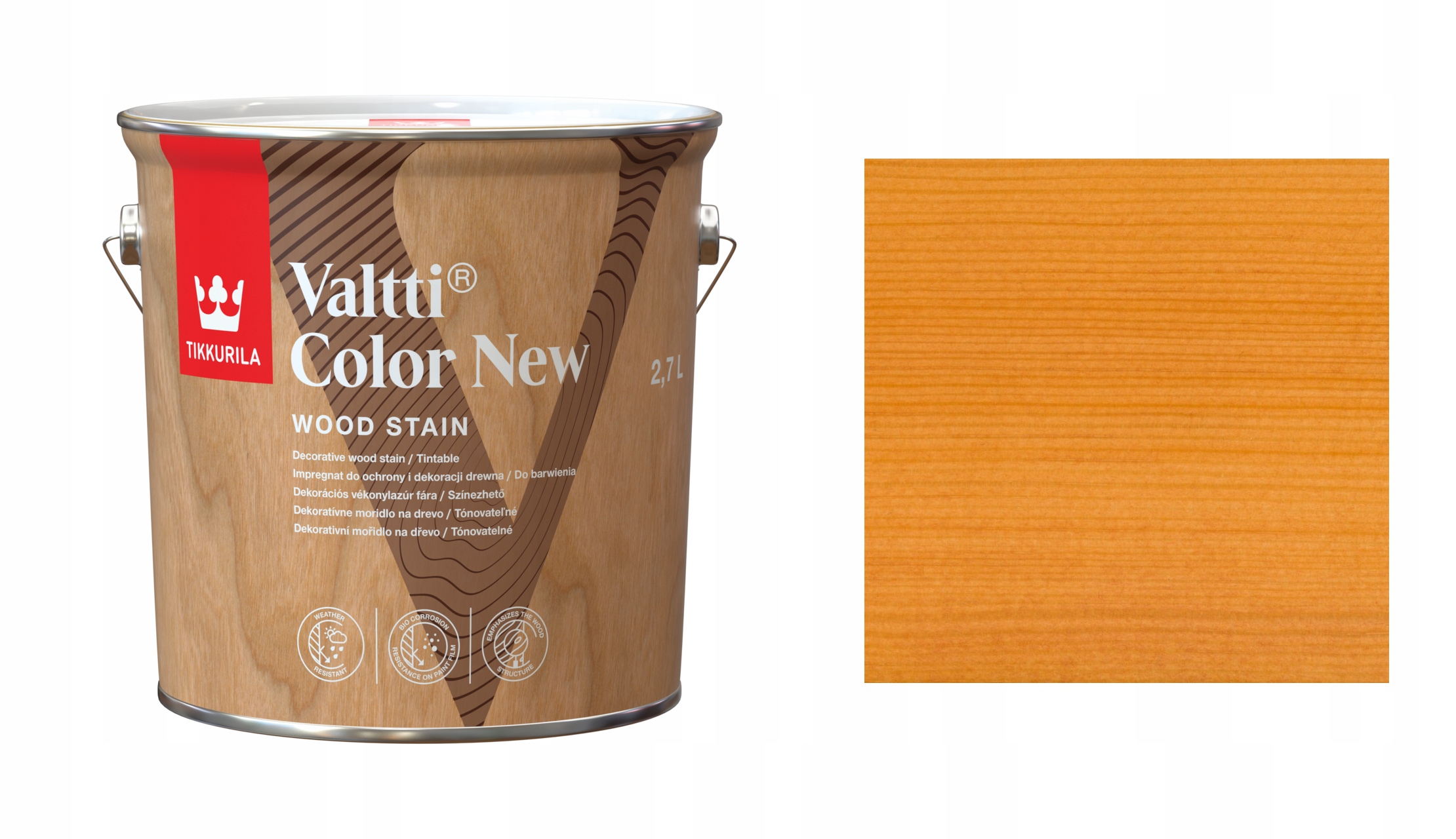 Tikkurila Valtti Color New 2,7L 5054 Kantarelli Impregnat Ochronny
