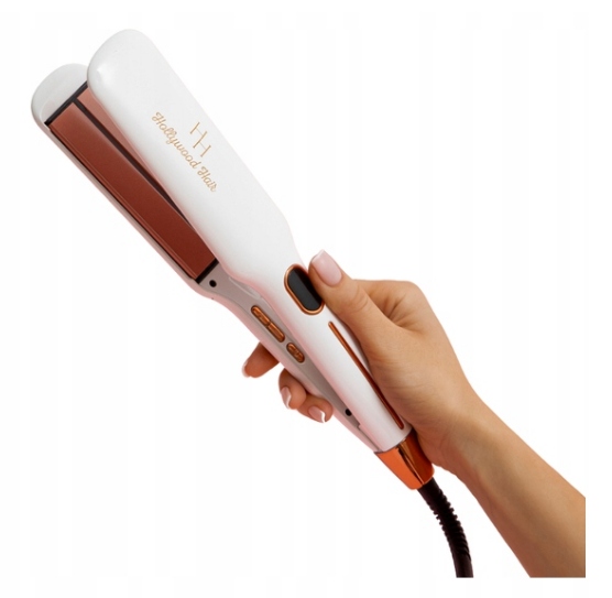 Prostownica Hollywood Hair Unique revolution CO-06 biało-różowe złoto