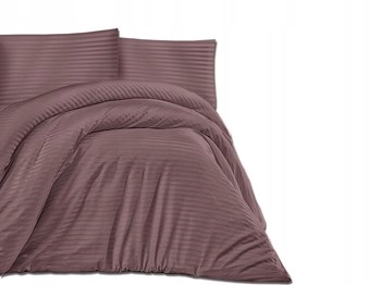 Saténová posteľná bielizeň Cizgili Brown 200x220 Exkluzívna