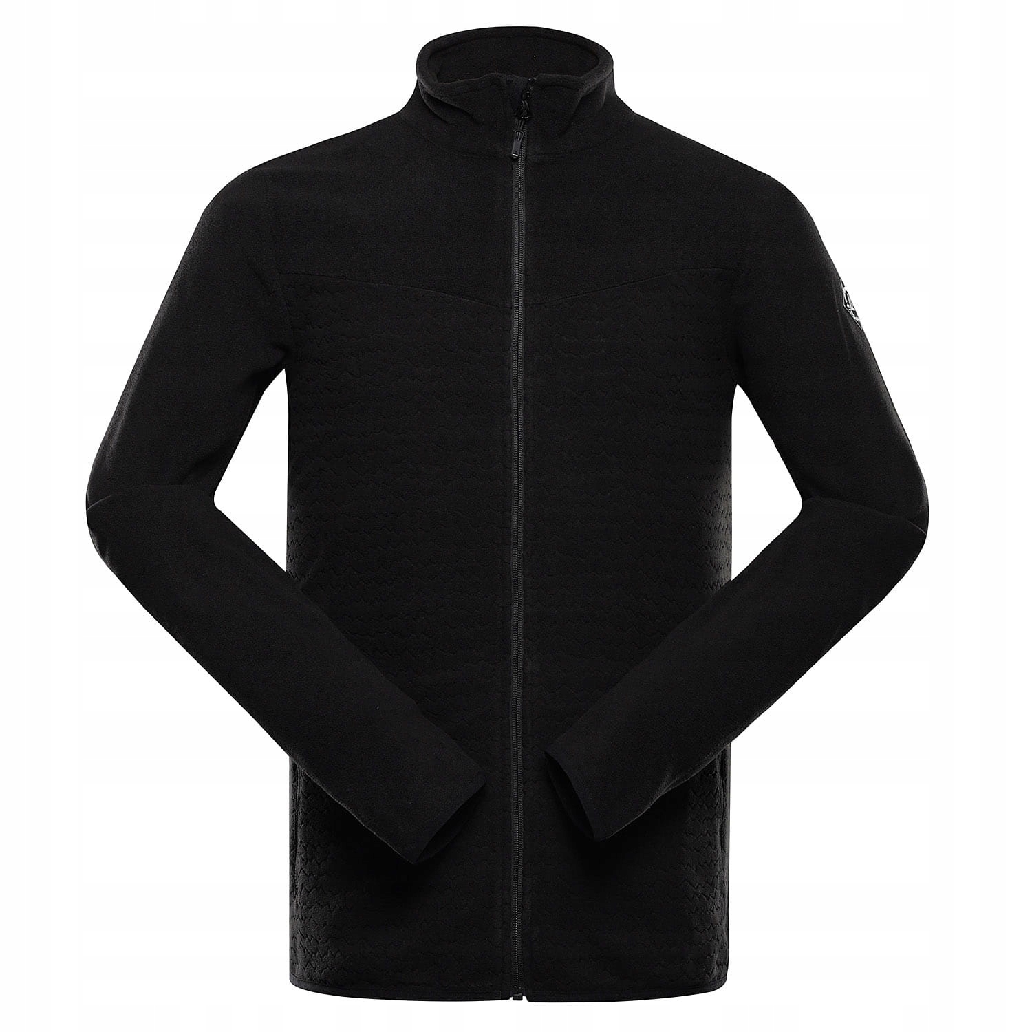 Bluza męska polarowa Alpine Pro Sius 3 k.czarny wzór r.5XL