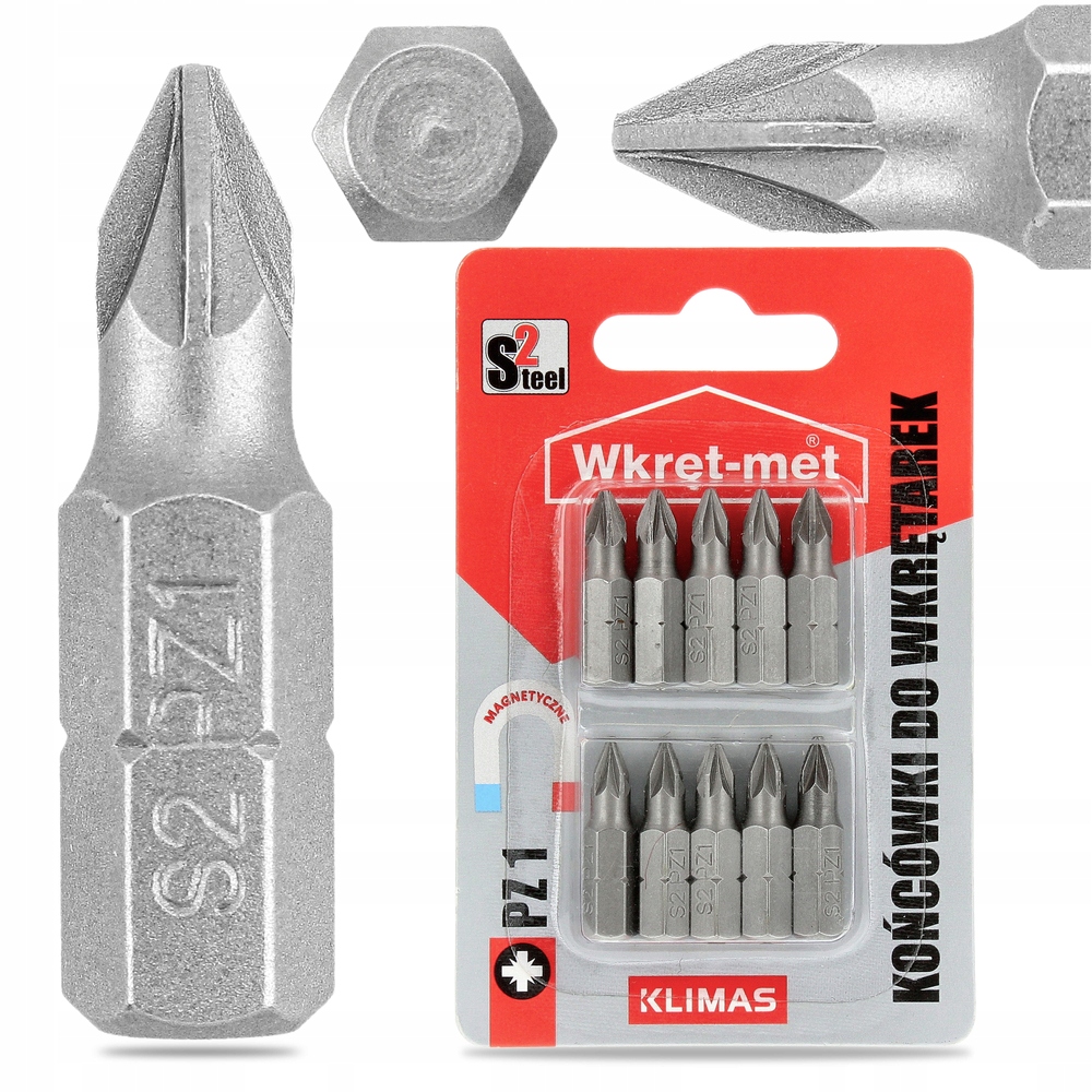 

Zestaw Bitów do Wkrętarki Końcówka Magnes Bit PZ-1