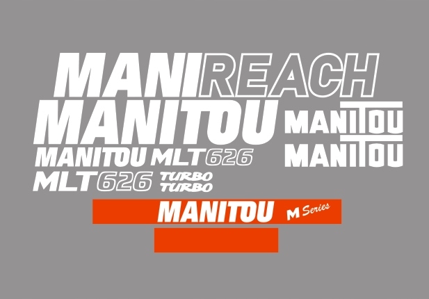 Samolepky samolepka Manitou Mlt 626