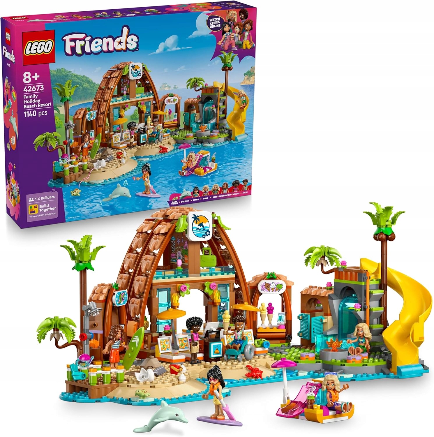 Lego Friends Rodinná dovolená na pláži, letní hračka pro holčičku