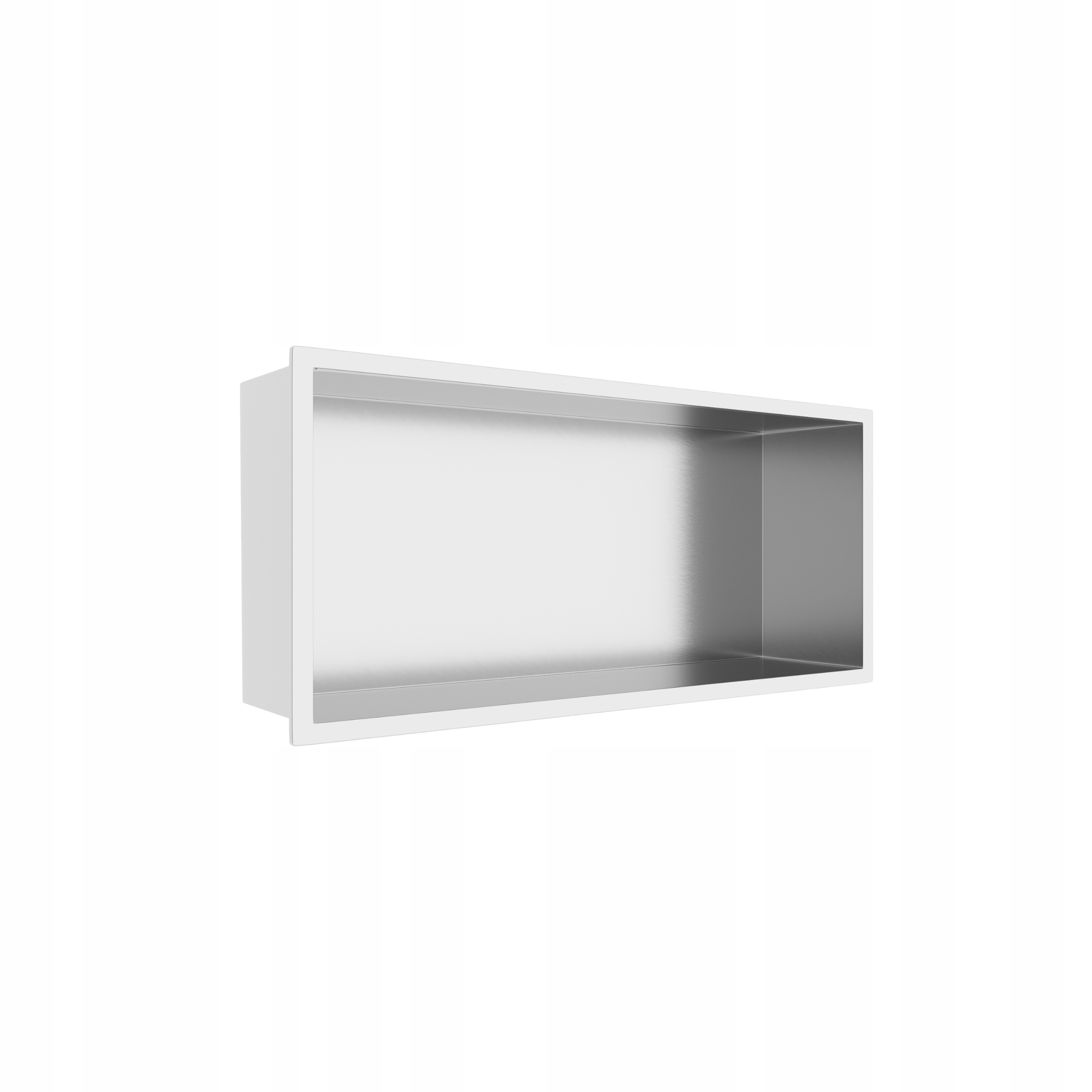 Výklenková kúpeľňová polica z nehrdzavejúcej ocele 45x20x10 cm Wall-box One