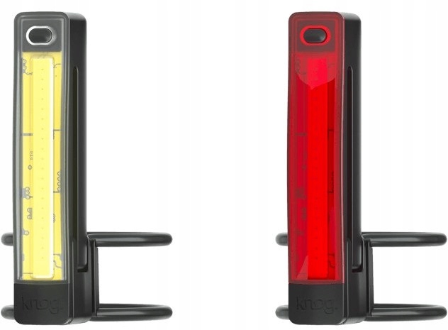 Lampičky Sada Lampička Knog Plus Twinpack přední zadní černá
