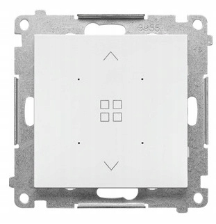 Simon 55 Skupinový Roletový Ovládač Žalúziový Podomietkový Biely Mat