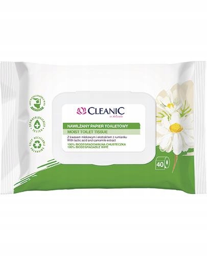 

Cleanic nawilżany papier toaletowy 40 szt.