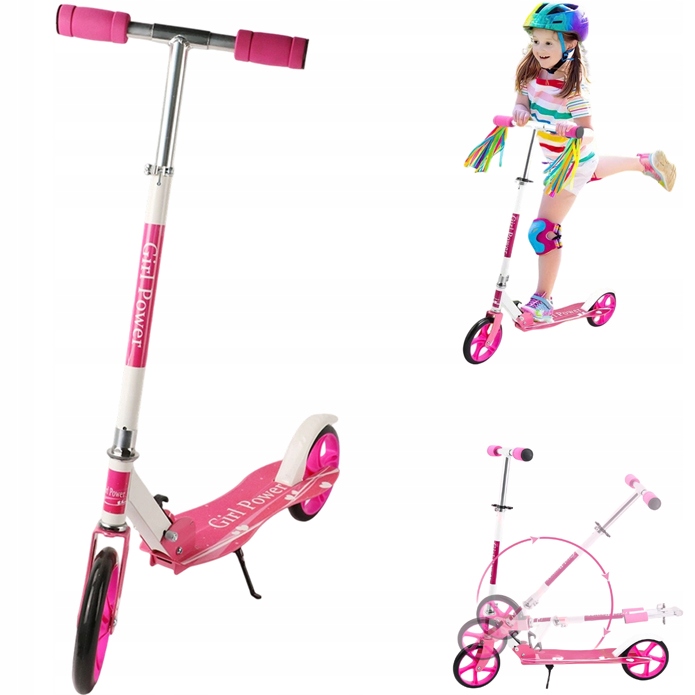 Składana Hulajnoga Miejska dla Dzieci, Amortyzator Brak, Regulacja Wysokości