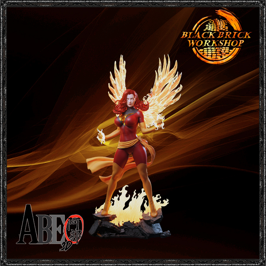 Dark Phoenix Unpainted Abe 3D Měřítko 1/9 (200mm) (sfw) 3D tisk