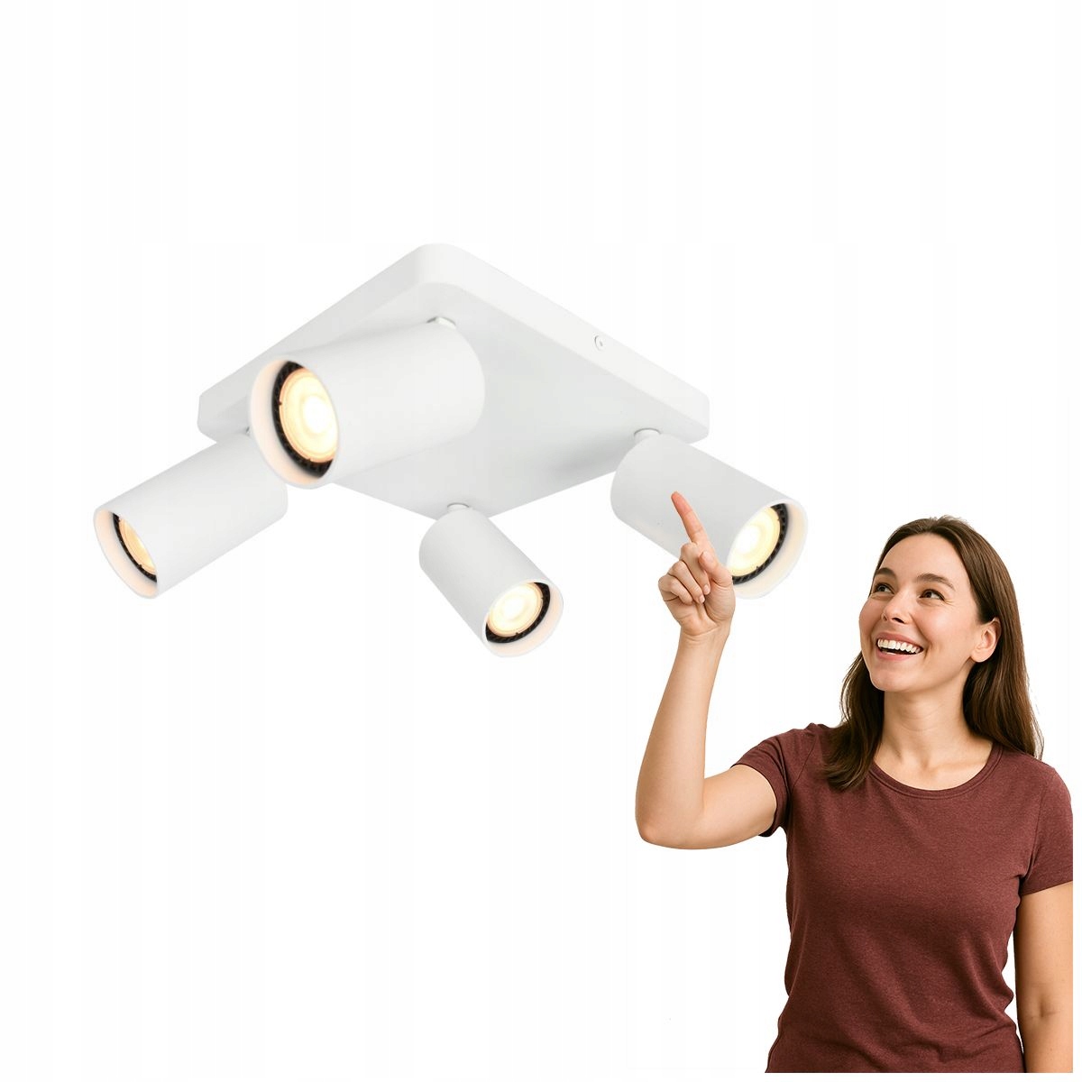 Spotová reflektorová lampa Nesto SPL-23436-4S-WH Italux