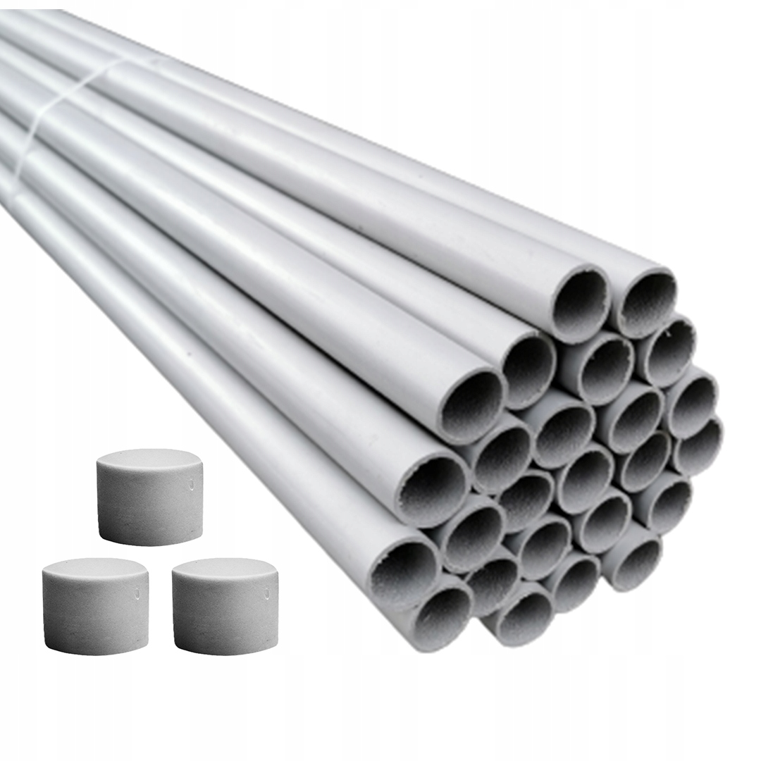 Rurki szalunkowe 22/25 dystansowe do szalunków 50mb Zaślepka korek 500x