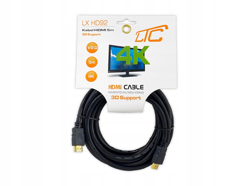 

Kabel Hdmi-hdmi v2.0 5m 4K Przewód Długi Solidny