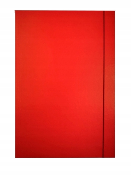 

Teczka lakierowana z gumką A4 Czerwony