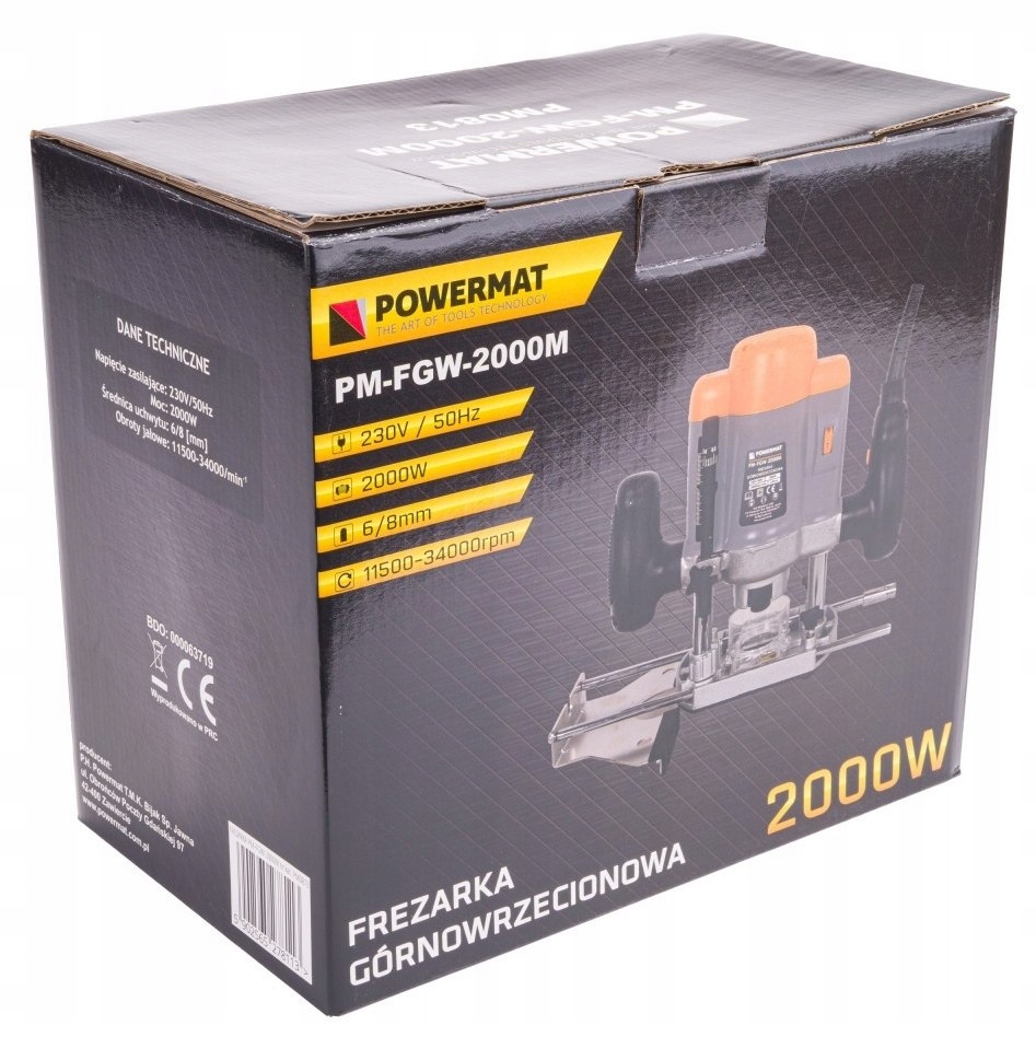 FREZARKA GÓRNOWRZECIONOWA KRAWĘDZIOWA WYCINARKA Zasilanie sieciowe