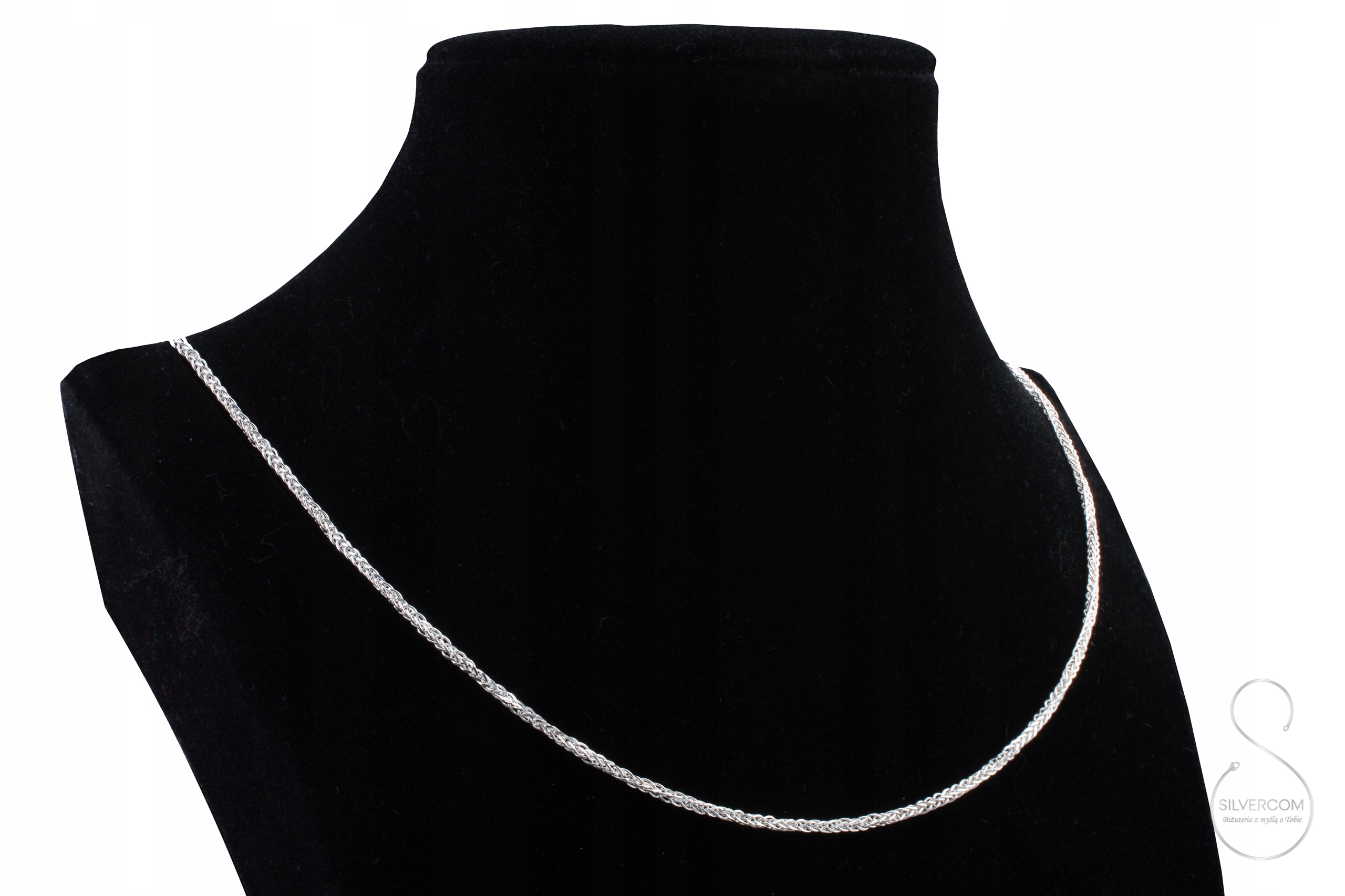 Stříbrný Řetízek Liščí Ocas Spiga 45 CM Italský